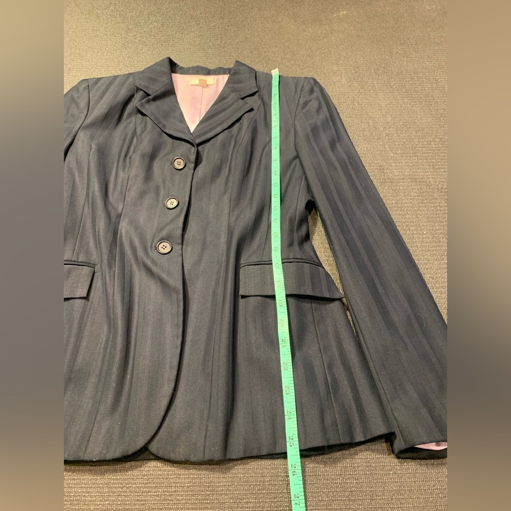 The Wellington Collection Navy Double Vented 3 Button English Show Coat 4R - Picture 2 of 7